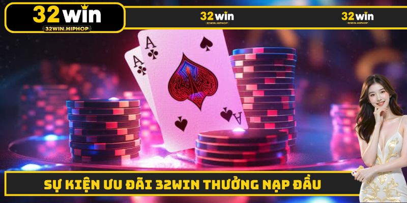 32WIN Thưởng Nạp Đầu - Sự Ưu Đãi Hấp Dẫn Dành Cho Các Tân Thủ